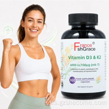Shecome Vitamina D3 K2 Cápsulas Salud Ósea